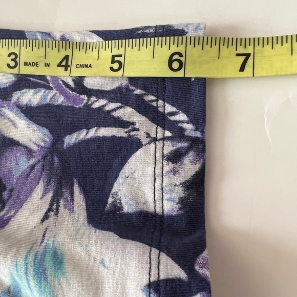 Soft Surroundings Shapely Anywhere Dress in Blue Floral  Small Petite - Picture 13 of 13